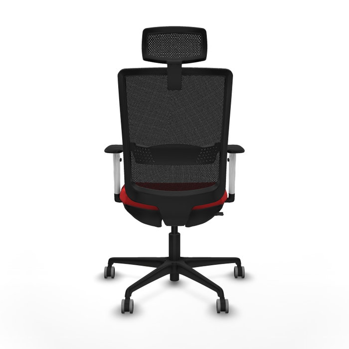 PIQUERAS Y CRESPO Silla de oficina Haches con mecanismo Sincro/Traslack, Rojo y Negro PIQUERAS Y CRESPO Silla de oficina Haches con mecanismo Sincro/Traslack, Rojo y Negro