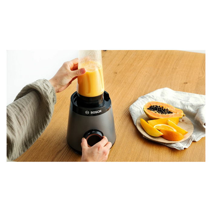 Bosch MMB6177S Batidora de Vaso Serie 4 VitaPower 1200 W Negro y Plata