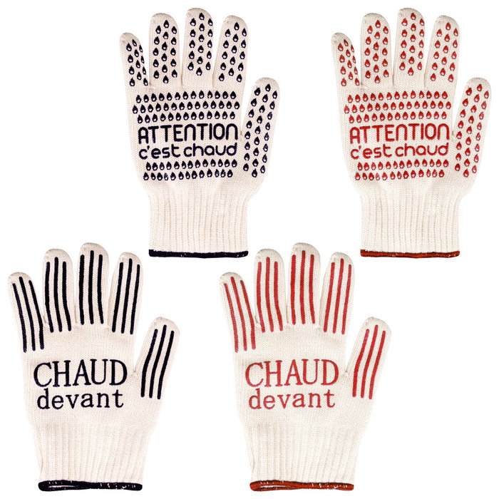 Cook Concept Guante Resistente Al Calor con Silicona Antideslizante, hasta 250 grados, Talla Única, se adapta a ambas manos, 17x1,7 cm; h.27cm