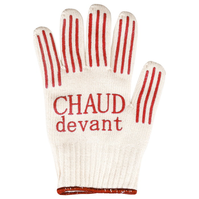 Cook Concept Guante Resistente Al Calor con Silicona Antideslizante, hasta 250 grados, Talla Única, se adapta a ambas manos, 17x1,7 cm; h.27cm