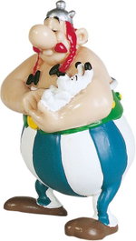 Plastoy Minifigura Obelix con Idefix Astérix el Galo