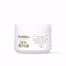 Goldwell Rich Repair 60 sec treatment - Tratamiento reparación intensiva para pelo seco y dañado, 200 ml