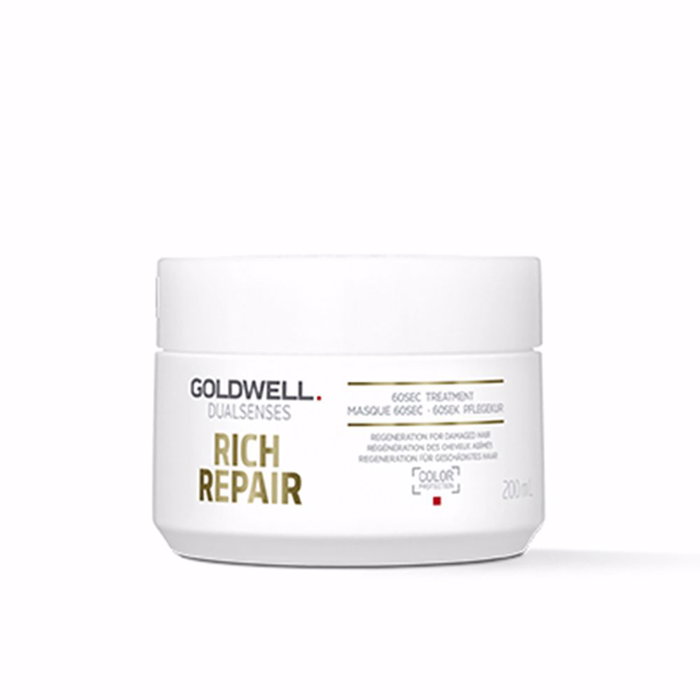Goldwell Rich Repair 60 sec treatment - Tratamiento reparación intensiva para pelo seco y dañado, 200 ml Goldwell Rich Repair 60 sec treatment - Tratamiento reparación intensiva para pelo seco y dañado, 200 ml