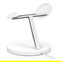 Belkin WIZ017vfWH Cargador Inalámbrico MagSafe 3 en 1 para iPhone 12/13 Series, Auriculares, Smartwatch Blanco
