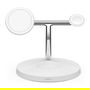 Belkin WIZ017vfWH Cargador Inalámbrico MagSafe 3 en 1 para iPhone 12/13 Series, Auriculares, Smartwatch Blanco