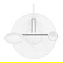 Belkin WIZ017vfWH Cargador Inalámbrico MagSafe 3 en 1 para iPhone 12/13 Series, Auriculares, Smartwatch Blanco