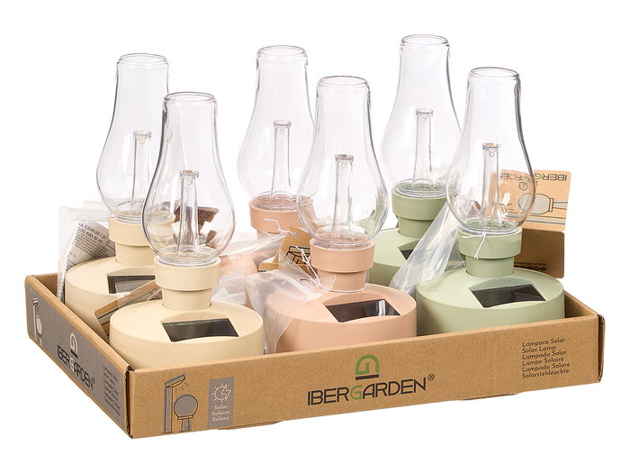 Ibergarden Lampara Solar Candelabro Surtido 10x21x10 cm (Set de 12) Ibergarden Lampara Solar Candelabro Surtido 10x21x10 cm (Set de 12)