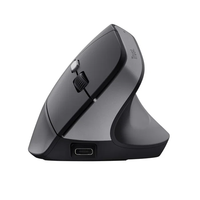 Trust Yuno Ratón Vertical Ergonómico Inalámbrico Negro
