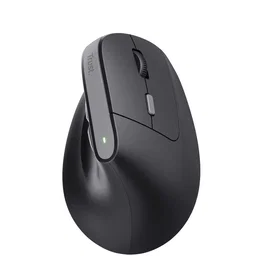 Trust Yuno Ratón Vertical Ergonómico Inalámbrico Negro