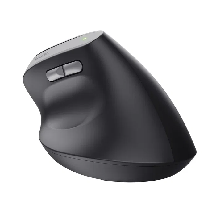 Trust Yuno Ratón Vertical Ergonómico Inalámbrico Negro