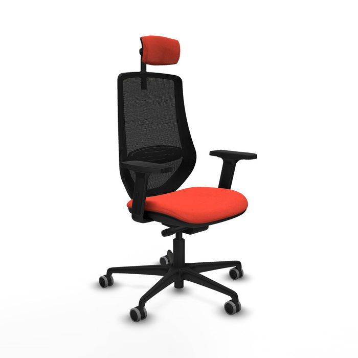 PIQUERAS Y CRESPO Silla de oficina Mardos Naranja oscuro y Negro PIQUERAS Y CRESPO Silla de oficina Mardos Naranja oscuro y Negro