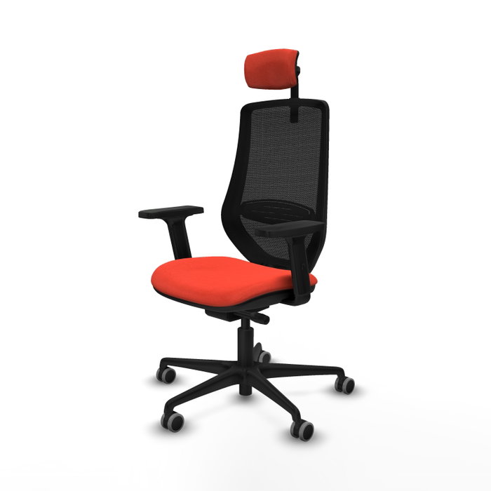 PIQUERAS Y CRESPO Silla de oficina Mardos Naranja oscuro y Negro PIQUERAS Y CRESPO Silla de oficina Mardos Naranja oscuro y Negro