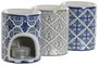 DKD Home Decor Quemador Arabe Azul Gris 6 x 8 x 6 cm (20 Unidades)