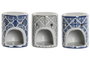 DKD Home Decor Quemador Arabe Azul Gris 6 x 8 x 6 cm (20 Unidades)