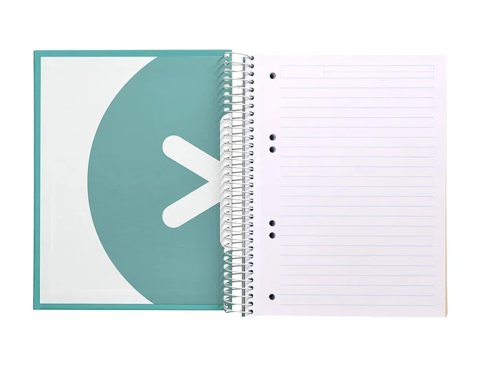 Antartik Cuaderno espiral micro A5 120 hojas 100 gr horizontal color menta