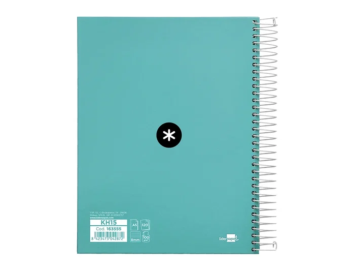 Antartik Cuaderno espiral micro A5 120 hojas 100 gr horizontal color menta