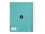 Antartik Cuaderno espiral micro A5 120 hojas 100 gr horizontal color menta