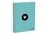 Antartik Cuaderno espiral micro A5 120 hojas 100 gr horizontal color menta