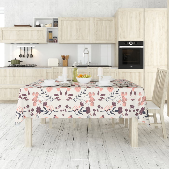 Hermia Mantel Asr-tblclt25 -42 140 x 300 cm - Algodón y Poliéster para una Elegancia Duradera y Fácil Cuidado