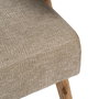 Sillón Beige Tejido-Madera Salón 74 X 76 X 85 cm