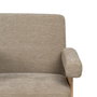Sillón Beige Tejido-Madera Salón 74 X 76 X 85 cm