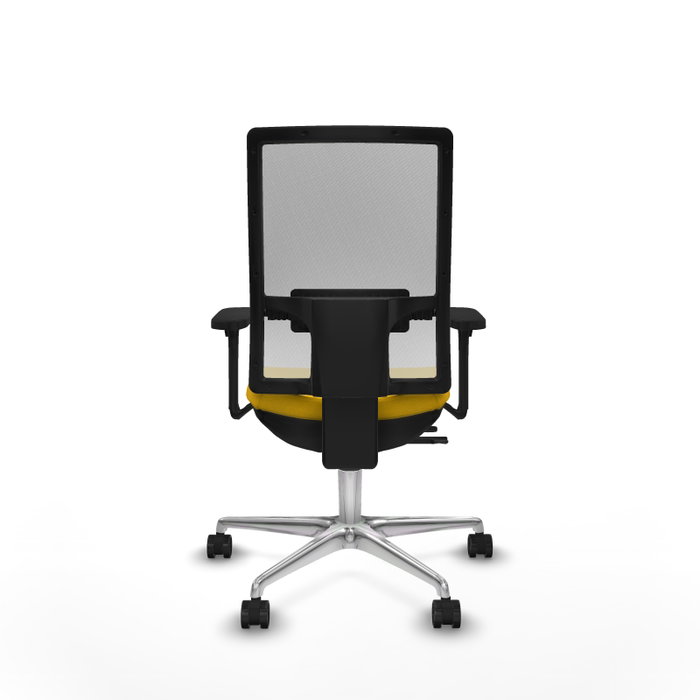 PIQUERAS Y CRESPO Silla de oficina Horna con mecanismo Sincro/Traslack, Amarillo y Blanco PIQUERAS Y CRESPO Silla de oficina Horna con mecanismo Sincro/Traslack, Amarillo y Blanco
