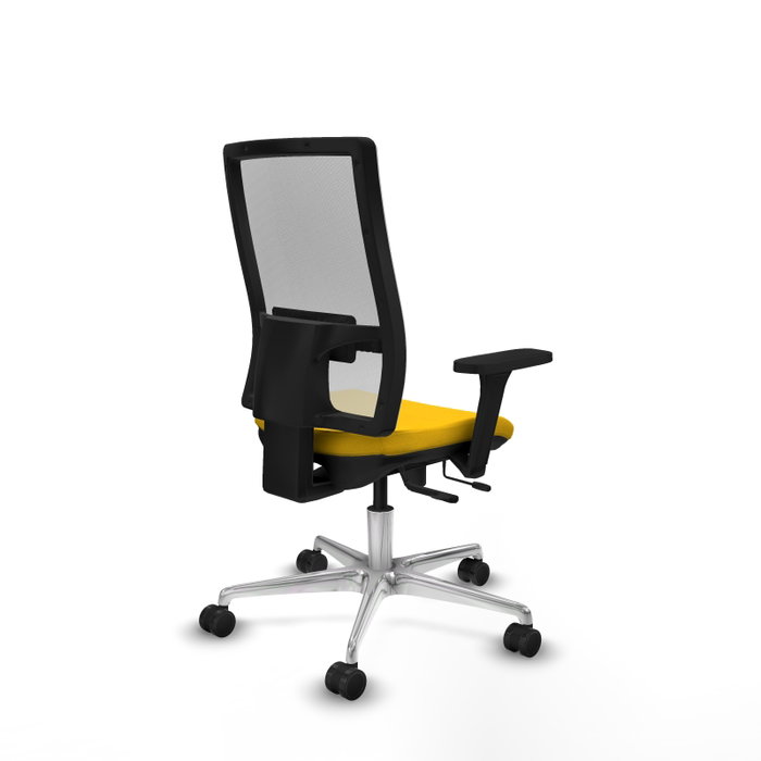 PIQUERAS Y CRESPO Silla de oficina Horna con mecanismo Sincro/Traslack, Amarillo y Blanco PIQUERAS Y CRESPO Silla de oficina Horna con mecanismo Sincro/Traslack, Amarillo y Blanco