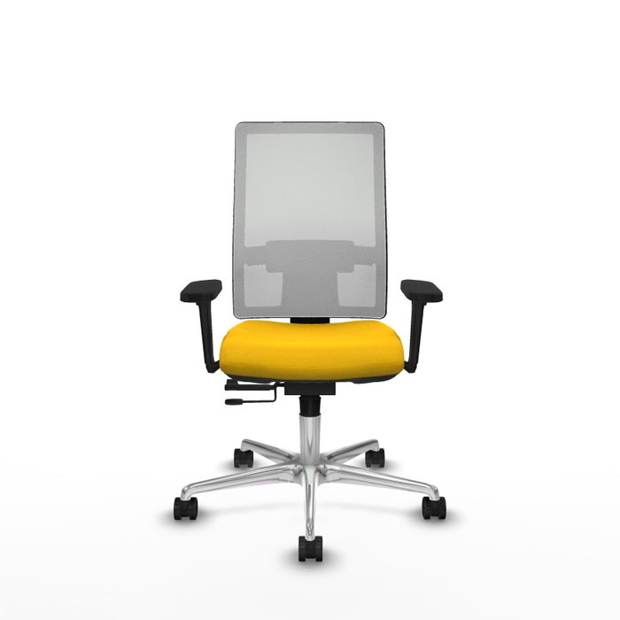 PIQUERAS Y CRESPO Silla de oficina Horna con mecanismo Sincro/Traslack, Amarillo y Blanco PIQUERAS Y CRESPO Silla de oficina Horna con mecanismo Sincro/Traslack, Amarillo y Blanco