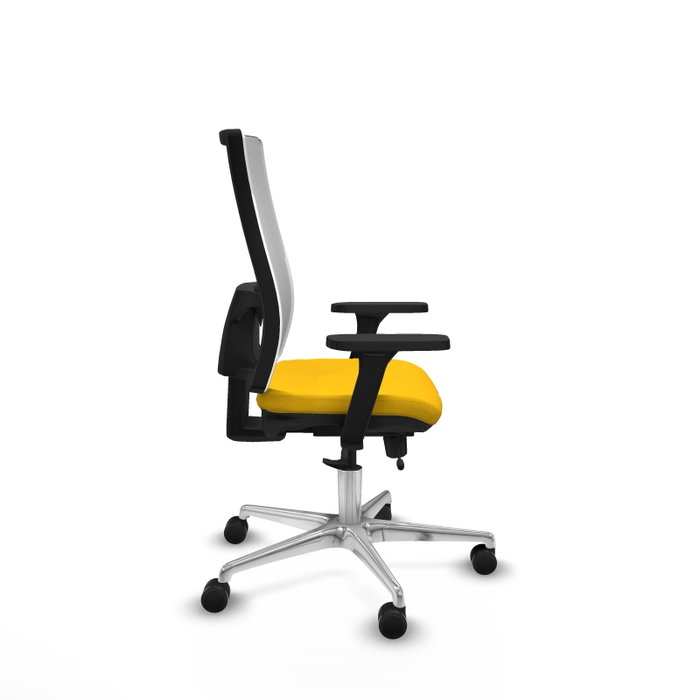 PIQUERAS Y CRESPO Silla de oficina Horna con mecanismo Sincro/Traslack, Amarillo y Blanco PIQUERAS Y CRESPO Silla de oficina Horna con mecanismo Sincro/Traslack, Amarillo y Blanco