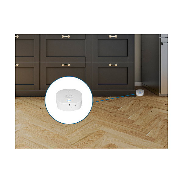 Eufy T89203D1 Sensor de Alarma Inundación y Heladas, Inalámbrico Wi-Fi, Blanco
