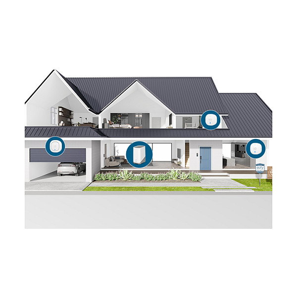 Eufy T89203D1 Sensor de Alarma Inundación y Heladas, Inalámbrico Wi-Fi, Blanco