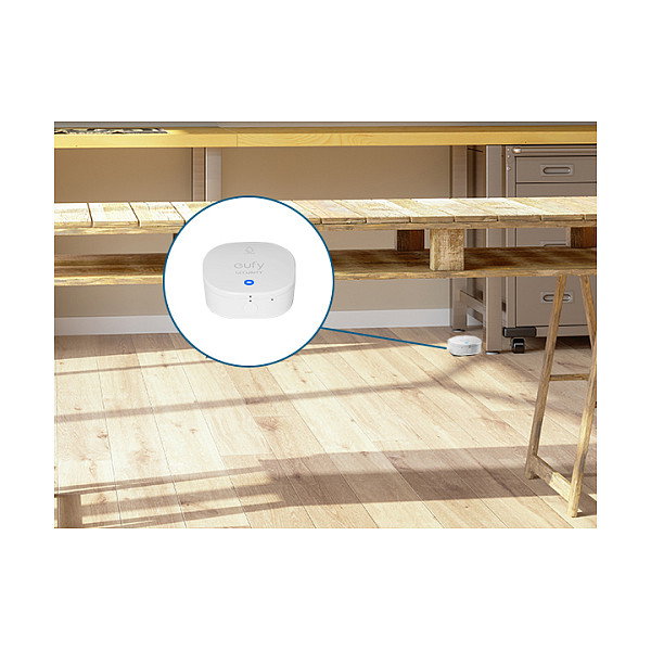 Eufy T89203D1 Sensor de Alarma Inundación y Heladas, Inalámbrico Wi-Fi, Blanco