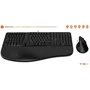 Mobility Lab C30W Conjunto de Teclado y Ratón Inalámbricos Ergonómico Negro