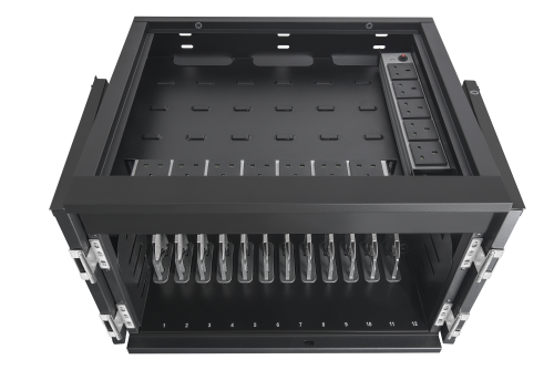 AVer X12 Armario de Gestión y Carga para 12 Dispositivos Portátiles Negro