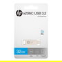 HP USB Flash Drive x206C 32 GB USB 3.2 Gen 1 Swivel Metal Plata Velocidad 120 MB/s con Conector USB-A y USB-C (HPFD206C-A-32)