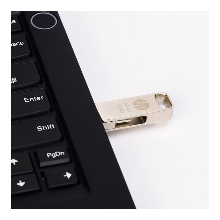 HP USB Flash Drive x206C 32 GB USB 3.2 Gen 1 Swivel Metal Plata Velocidad 120 MB/s con Conector USB-A y USB-C (HPFD206C-A-32)