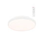 Cristalrecord Plafón LED Circular Charly 80W 3CCT Dimable 8800LM 3000-4000-6000K Blanco Ø60x7cm Mando a Distancia, Modo Noche, Temporizador