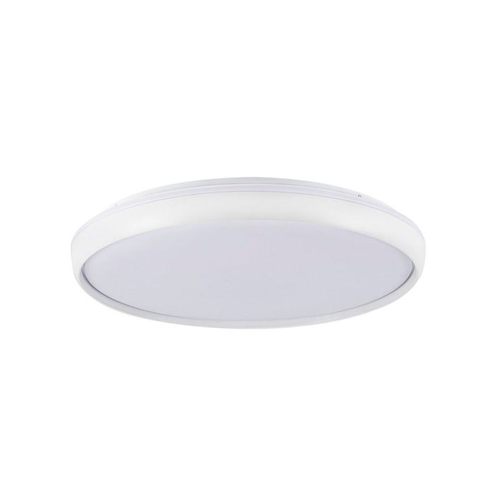 Cristalrecord Plafón LED Circular Charly 80W 3CCT Dimable 8800LM 3000-4000-6000K Blanco Ø60x7cm Mando a Distancia, Modo Noche, Temporizador