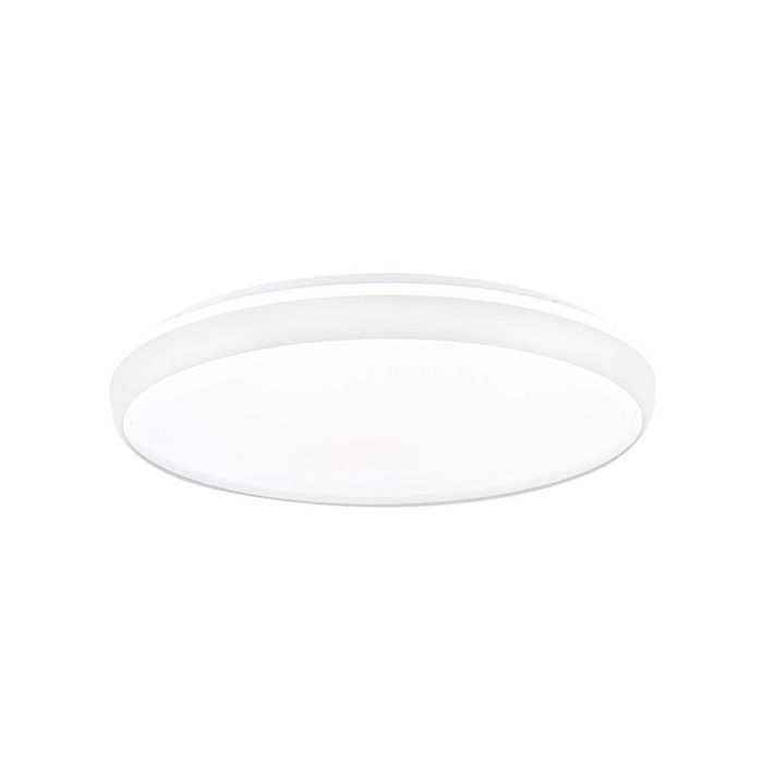 Cristalrecord Plafón LED Circular Charly 80W 3CCT Dimable 8800LM 3000-4000-6000K Blanco Ø60x7cm Mando a Distancia, Modo Noche, Temporizador
