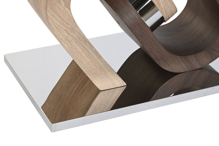 Mesa Centro Moderno DKD Home Decor Transparente Plateado 60 x 45 x 120 cm