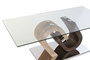 Mesa Centro Moderno DKD Home Decor Transparente Plateado 60 x 45 x 120 cm