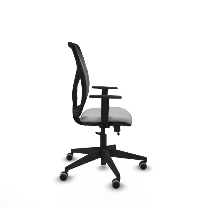PIQUERAS Y CRESPO Silla de oficina Motilla Gris claro/Negro con mecanismo Sincro/Traslack
