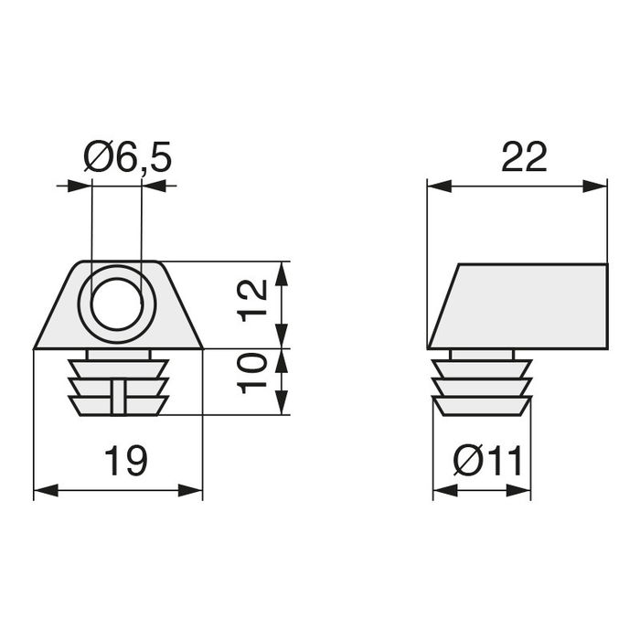 HERRAJES ALK Ensamble Escuadra Montaje Directo Nylon Marron Trapez HERRAJES ALK Ensamble Escuadra Montaje Directo Nylon Marron Trapez