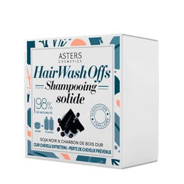 Asters Cosmetics Champú Sólido con Soja Negra y Carbón de Bambú – Hidratante y Desintoxicante para Cabello Brillante