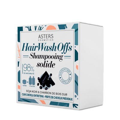 Asters Cosmetics Champú Sólido con Soja Negra y Carbón de Bambú – Hidratante y Desintoxicante para Cabello Brillante