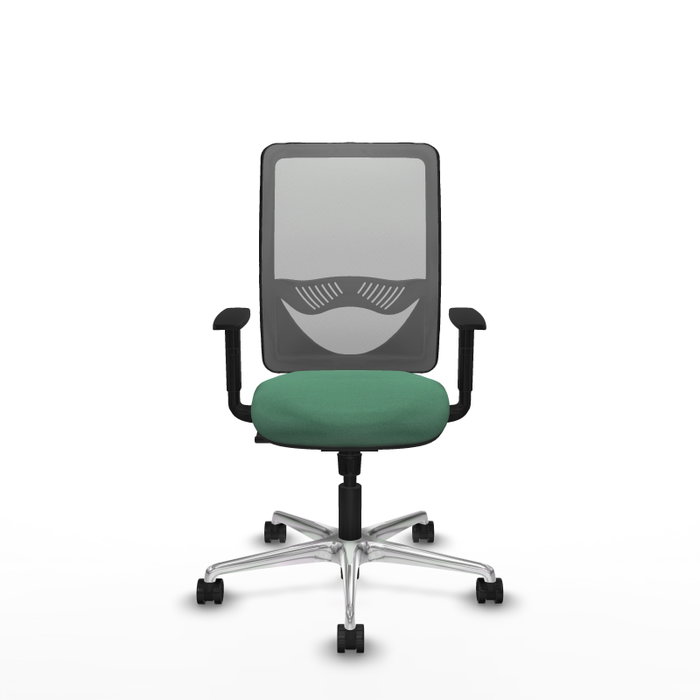 PIQUERAS Y CRESPO Silla de oficina Zulema con mecanismo Sincro, Verde esmeralda y Gris PIQUERAS Y CRESPO Silla de oficina Zulema con mecanismo Sincro, Verde esmeralda y Gris