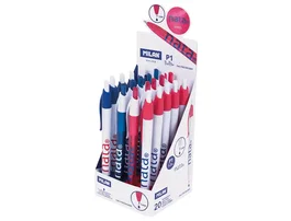 Milan Bolígrafo P1 Nata® 624 Retráctil Tinta Azul, Caja de 20 Unidades