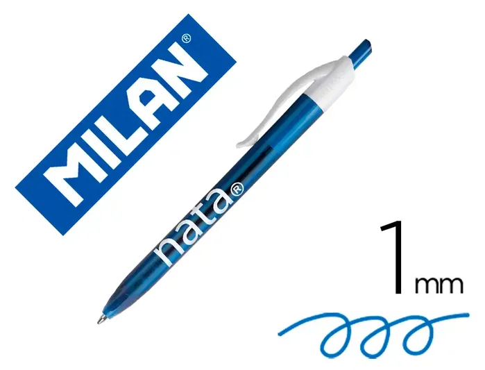 Milan Bolígrafo P1 Nata® 624 Retráctil Tinta Azul