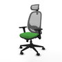 PIQUERAS Y CRESPO Silla de oficina Cilanco con Mecanismo Sincro, Verde y Gris