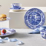 Spode Plato Pastas Blue Italian Diámetro 19 cm (4 Unidades)